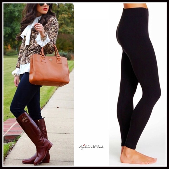 BASIC BLACK KNIT LEGGINGS A2C - Picture 8 of 8
